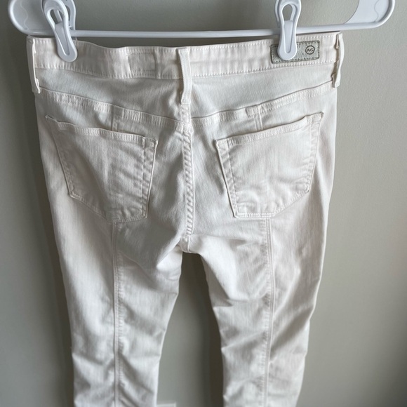 AG Adriano Goldschmied The Jody Crop High Rise Slim Flare Crop - White - Size 28 - Picture 9 of 14